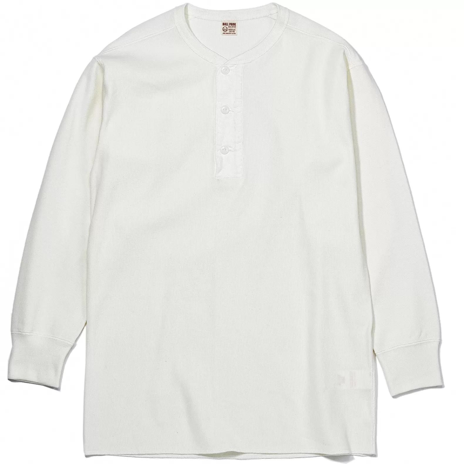 Thermal Shirts<The Real McCoy's UNION HENLEY UNDERSHIRT L/S WHITE