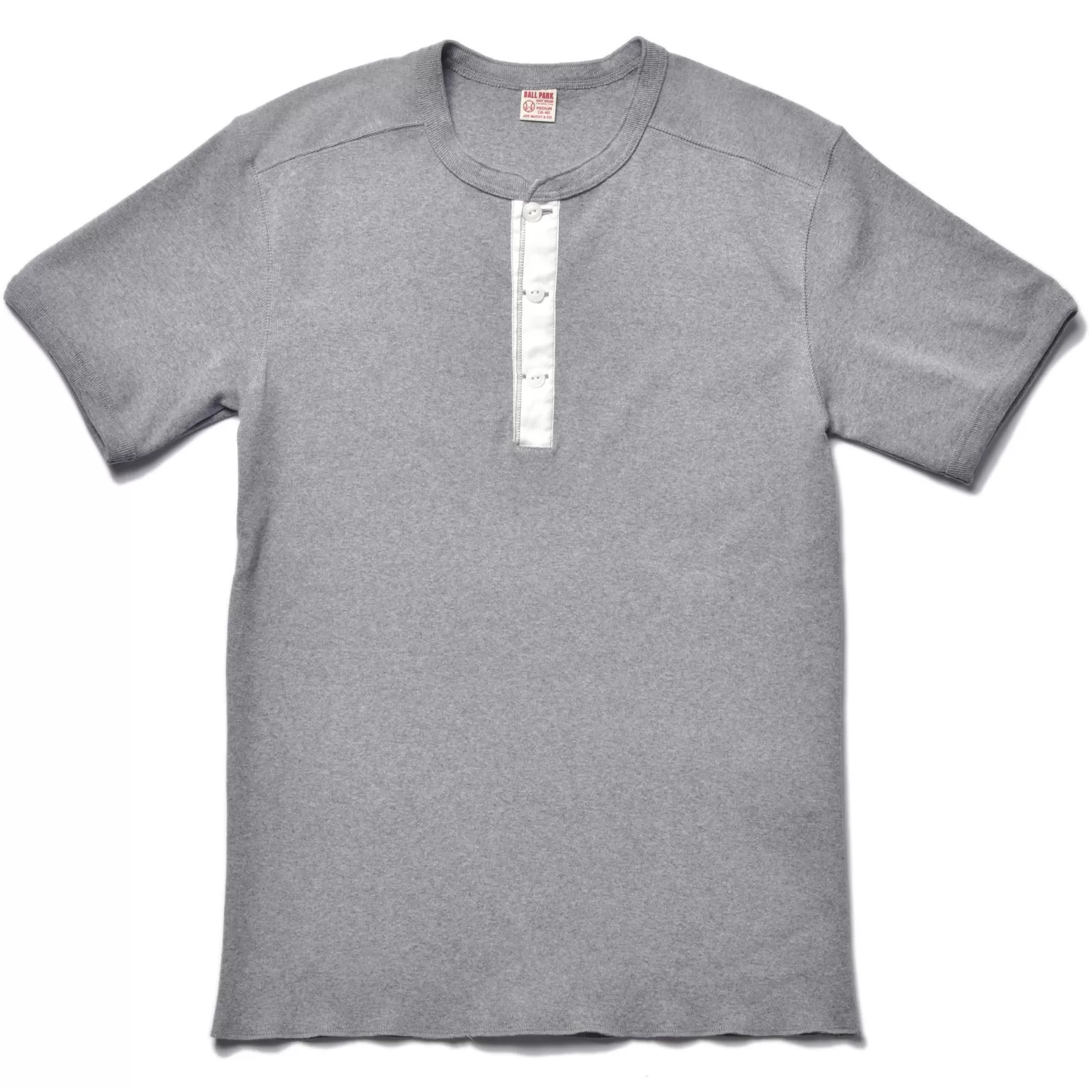 T-shirts<The Real McCoy's UNION HENLEY UNDERSHIRT S/S MEDIUMGRAY