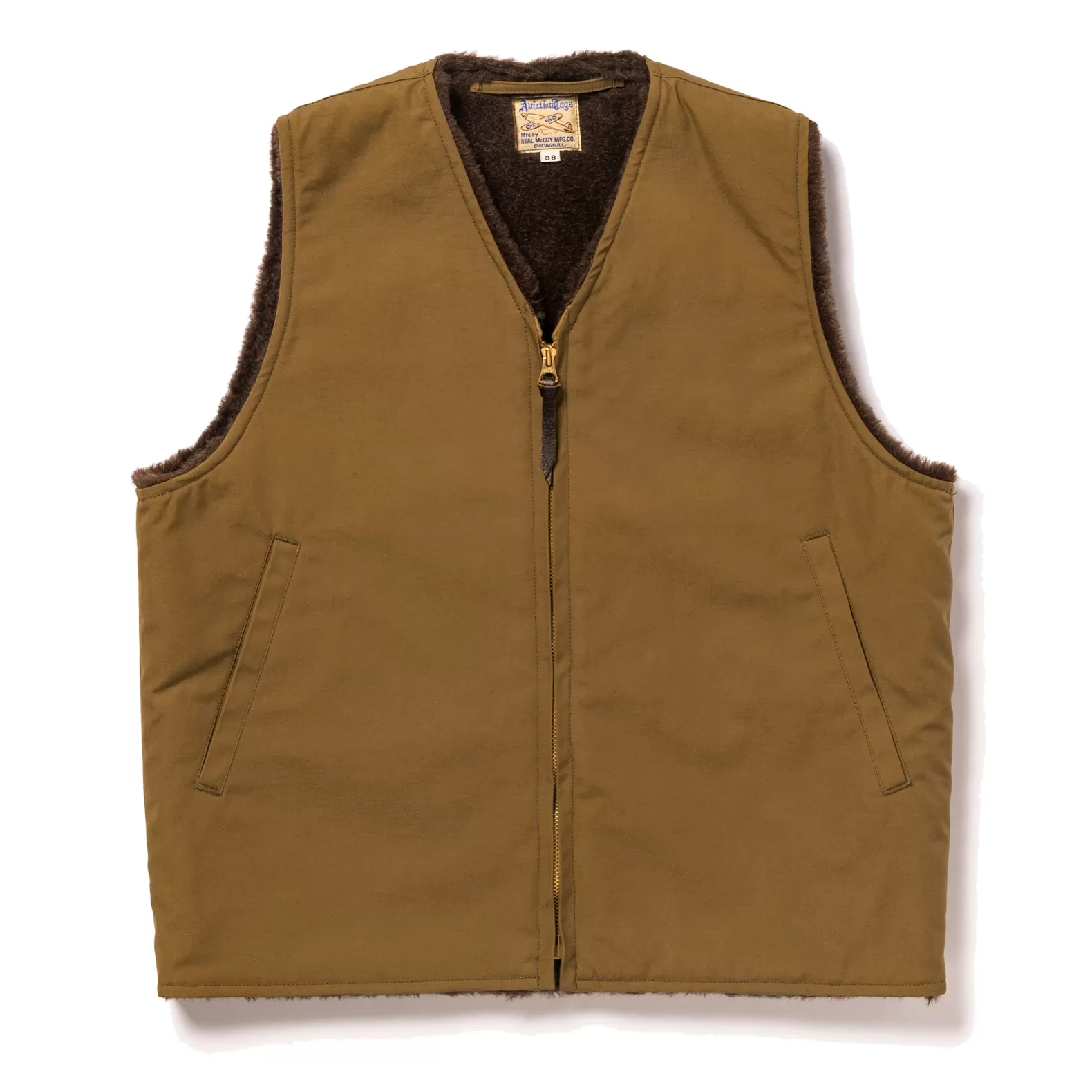 Military | Vests<The Real McCoy's USN ALPACA VEST KHAKI