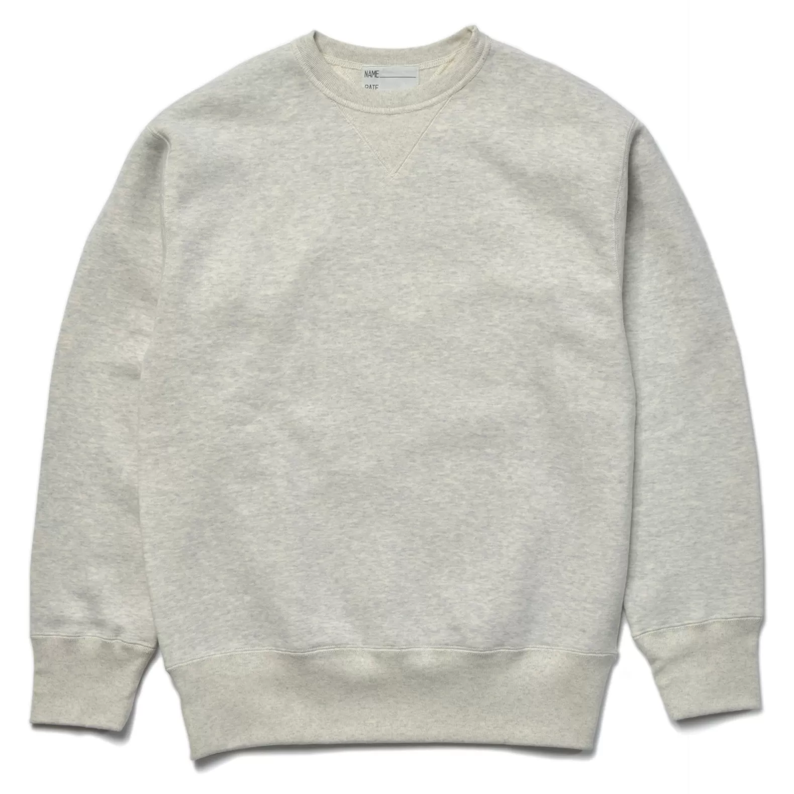 Sweatshirts<The Real McCoy's USN CREWNECK SWEATSHIRT SNOWGRAY