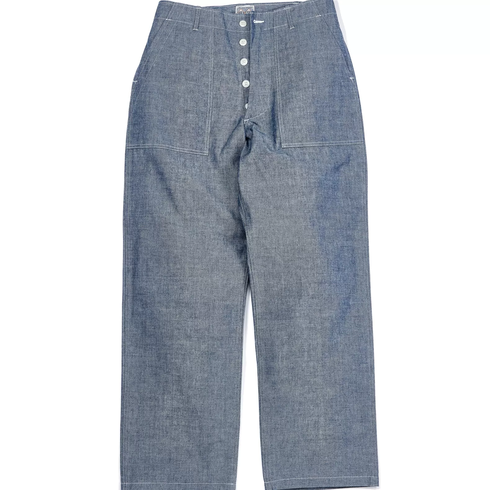 Pants<The Real McCoy's UTILITY TROUSERS / CHAMBRAY LIGHTBLUE