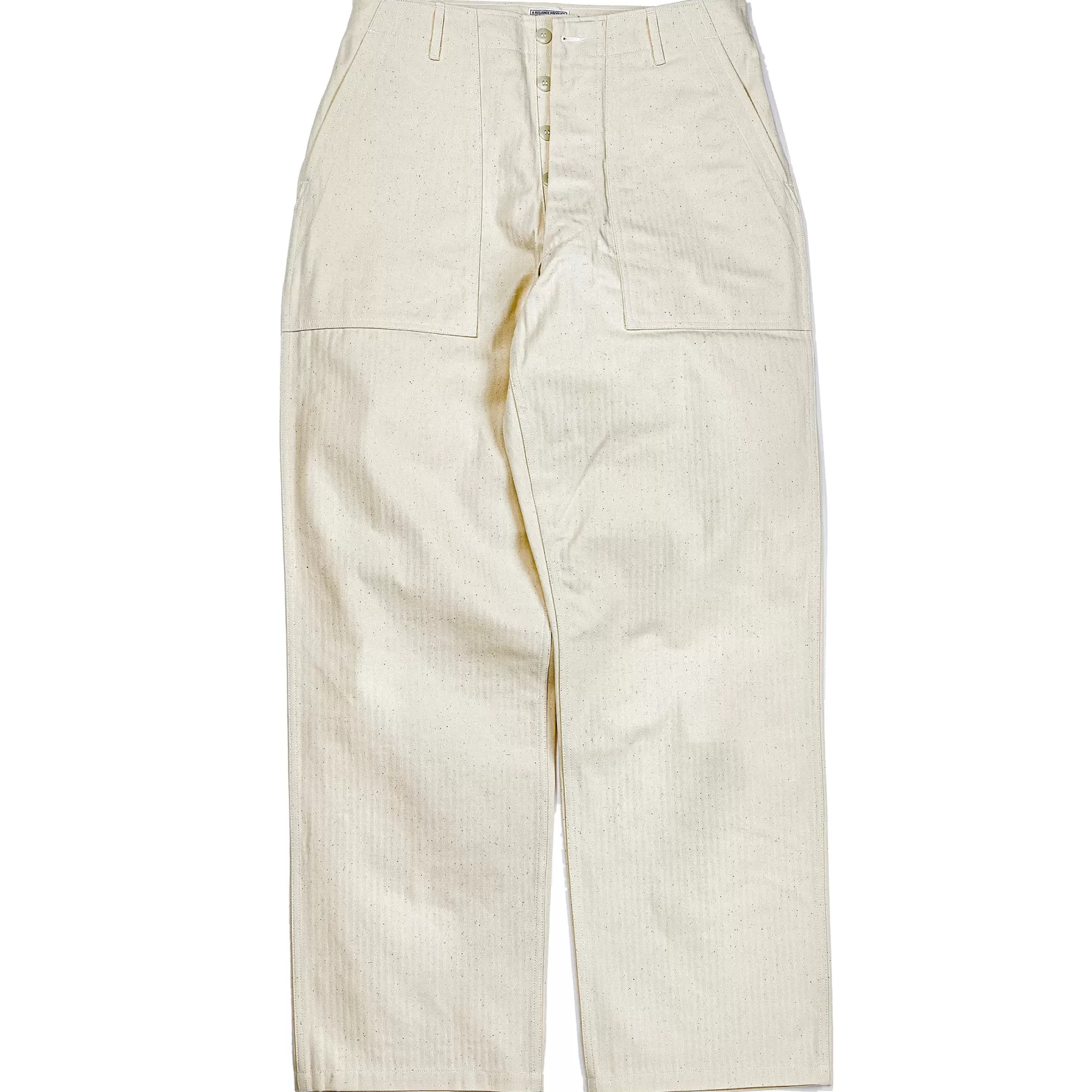 Pants<The Real McCoy's UTILITY TROUSERS / WHITE HBT ECRU