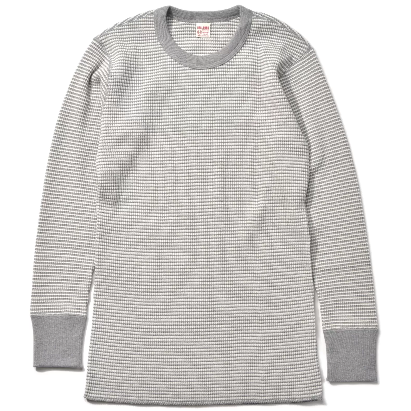 Thermal Shirts<The Real McCoy's WAFFLE STRIPE THERMAL SHIRT L/S WHITE/GRAY