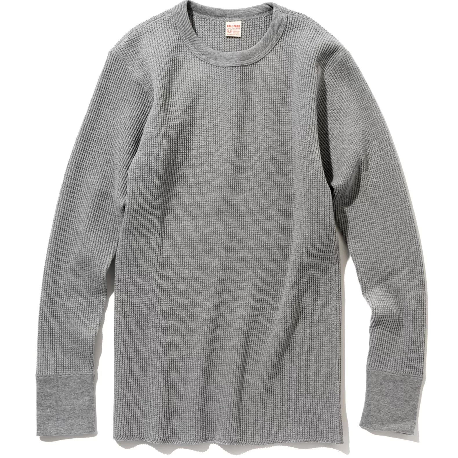 Thermal Shirts<The Real McCoy's WAFFLE THERMAL SHIRTS LONG SLEEVE Grey