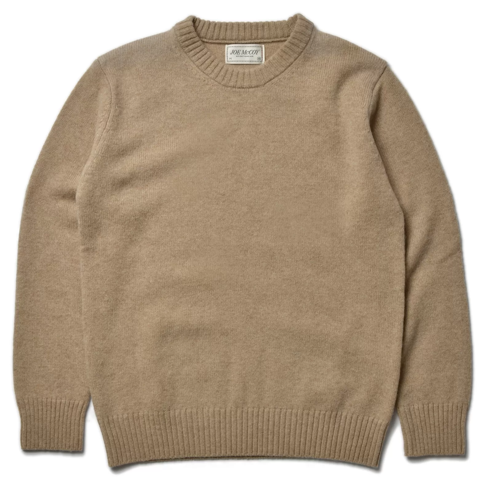 Knitwear<The Real McCoy's WOOL CREWNECK SWEATER BEIGE