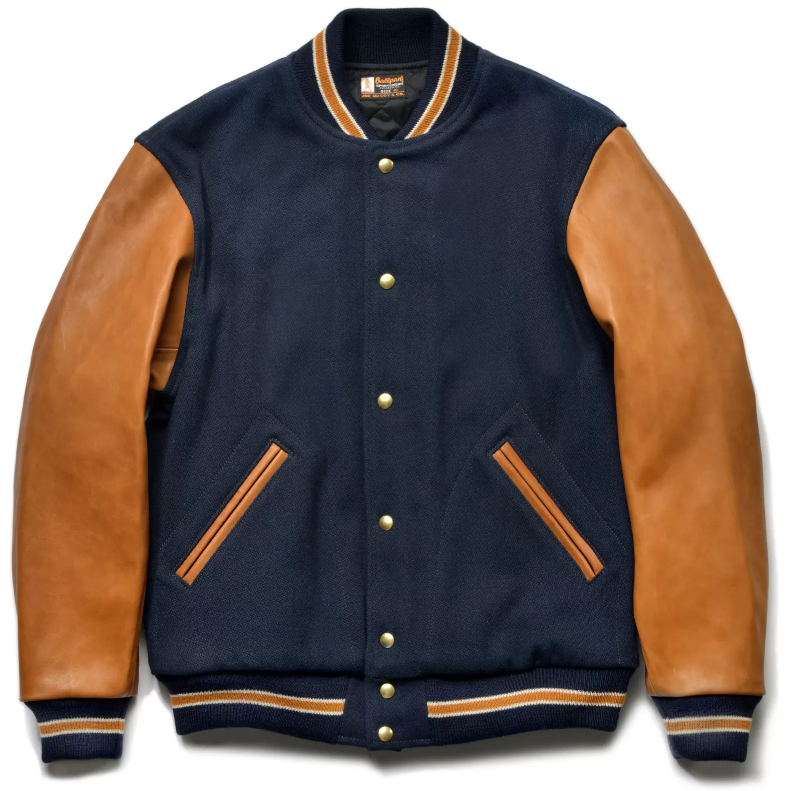 Recreation<The Real McCoy's WOOL VARSITY JACKET MIDNIGHTBLUE