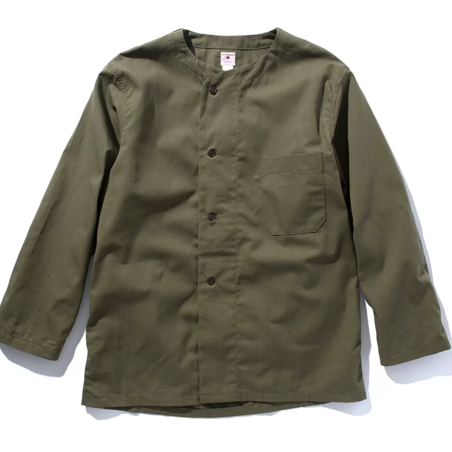 Shirts<The Real McCoy's WW2 HBT PAJAMA SHIRT Olive